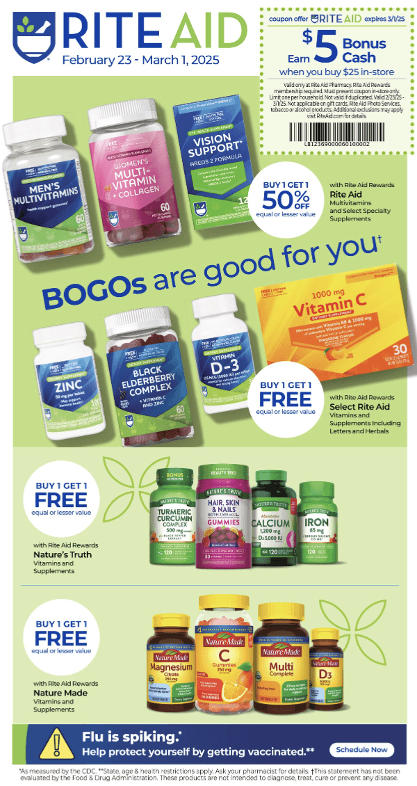 Rite Aid Ad 2_23_25 pg 1