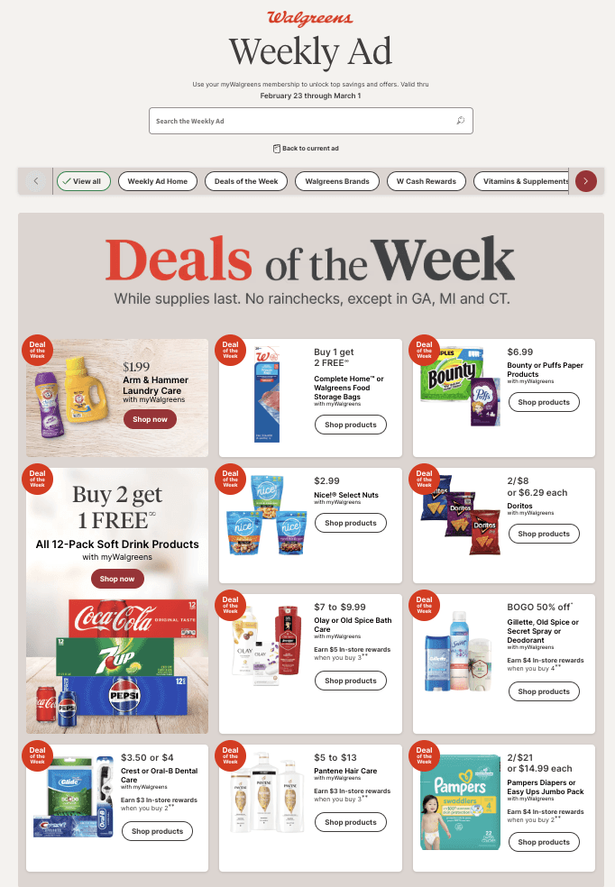 Walgreens Ad 2_23_25 pg 1