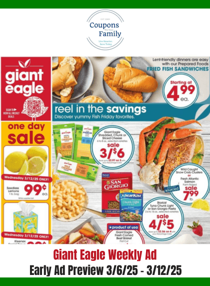 giant eagle weekly ad 3_6_25