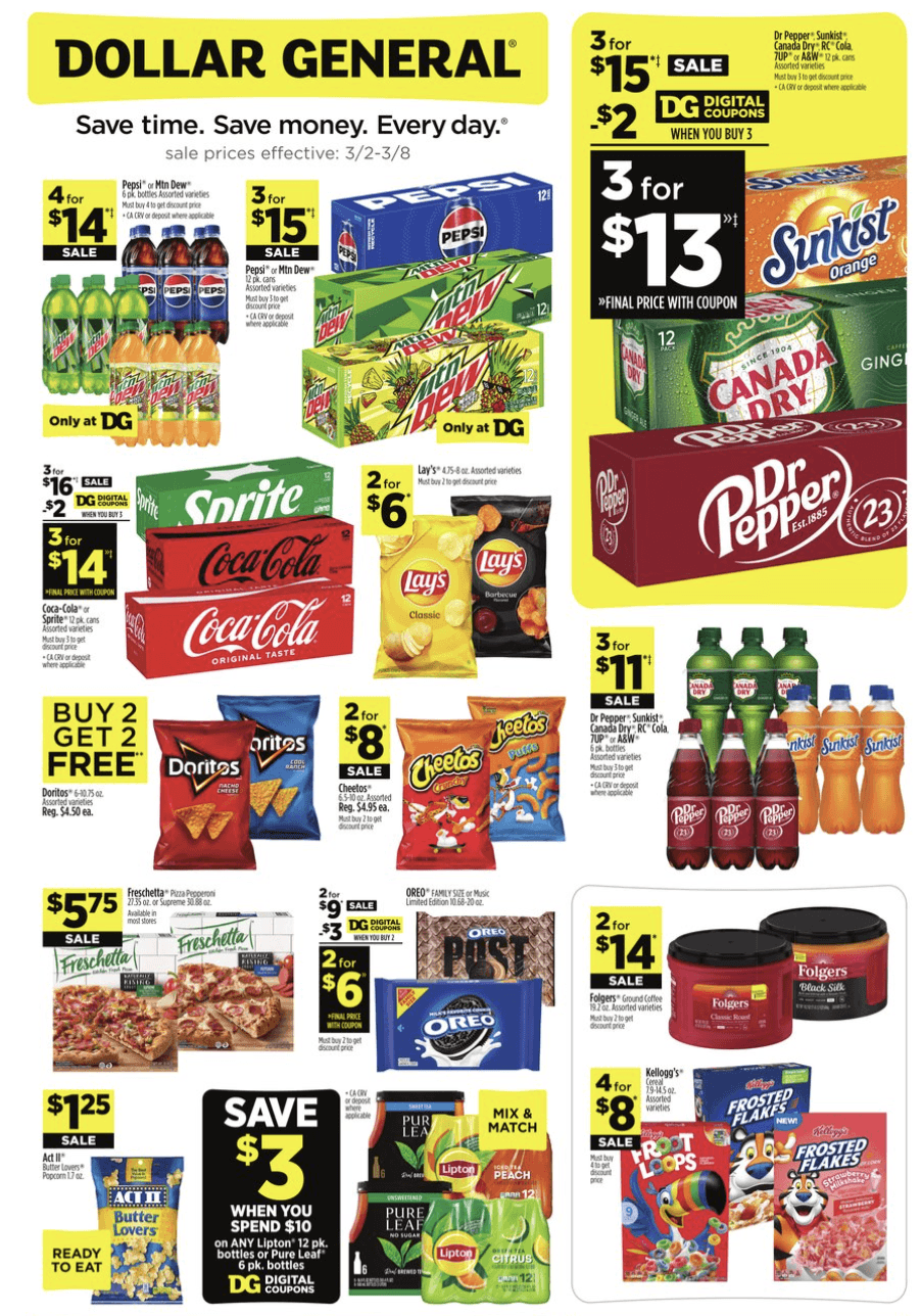 Dollar General Ad 3_2_25 pg 1