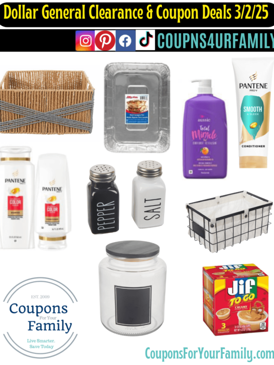 Dollar General Clearance & Coupon Deals 3_2_25