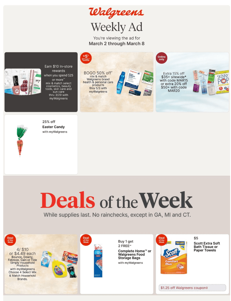 Walgreens Ad 3_9_25 pg 1